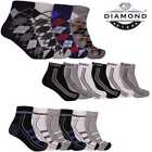 12 Pairs Mens Ankle Quarter Athletic Socks Cotton Low Cut Casual Size 9-11,10-13