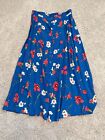 Vintage Sag Harbor Blue Floral Ladies Skirt Petite M