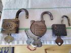 Lot of 3 locks:  ILCO (brass), Fraim, Reese Protex No. 745, with working keyes