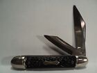 Vintage U.S.A. The IDEAL Equal End 2 Blade Folding Pocket Knife BLACK 3