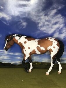 OOAK Breyer cm Custom Horse by D.Williams Beautiful Bay Pinto Indian Pony *Wow!*