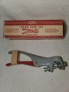 Vintage Dunlap Model 4880 Crosscut Hand Saw Adjustable Set Tool NOS with Box