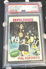 1975-76 Phil Esposito O-Pee-Chee Trade NOTED #200 HOF 5 times Ross PSA 6