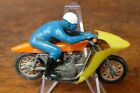 Vintage 1971 Hot Wheels Mattel Rrrumblers Rip Snorter Motorcycle w/ Blue Rider