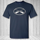 Canoe Oval T-Shirt - canoeing paddle oar river rafting rowing emblem logo shirt
