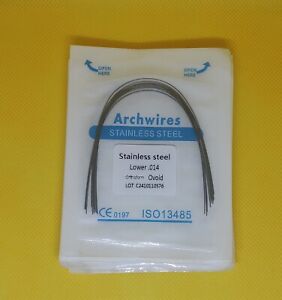 100Pcs Dental Orthodontic Stainless Steel Arch Wires Round Ovoid Form 10Packs