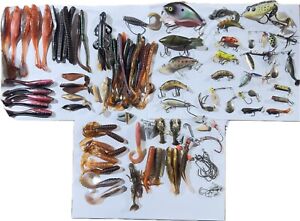 New ListingLarge Lot Of Various Fishing Lures Flies Hooks And Weights With Case