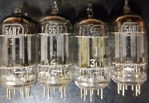 TESTED  MATCHED PLATINUM QUAD TUNG-SOL 5687 TUBES- WE HAVE OVER 50,000 TUBES