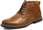 Men's Casual Leather Chukka Dress Boots Lace Up Formal Stylish Shoes Size 6.5-13