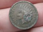 1872 Indian Head Cent Penny- Partial LIBERTY, Fine Obverse Details