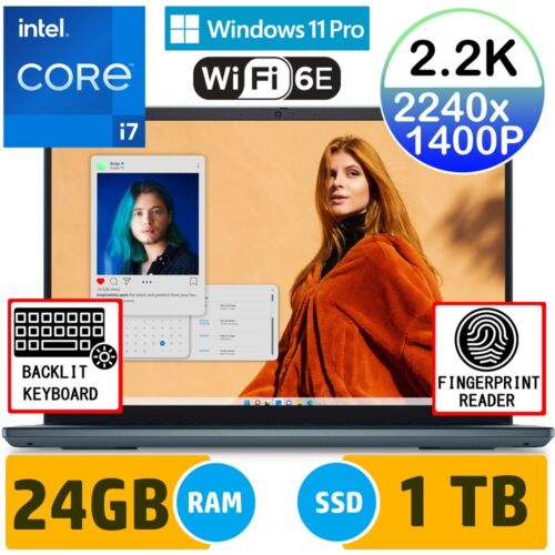 Dell Inspiron 14 Plus Intel Core i7 - 24GB RAM- 1TB SSD(UPGRADED)-1400P- W11 Pro