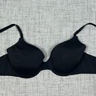 Victoria's Secret Bra 34C Black T-Shirt Lightly Lined Full Coverage Underwire