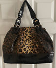 jessica simpson patent Leather leopard print  handbag