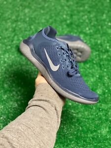 Nike Free Run 2018 Low Top Mens Running Shoes Blue Gray 942836-401 NEW Size 12