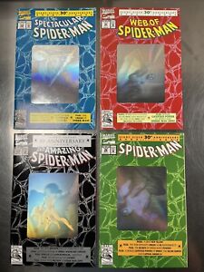 Amazing Spider-Man Lot 30th Anniversary Complete Hologram Set 365 189 26 90 1992