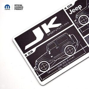 Jeep Wrangler (JK) Data Plate (For: Jeep)