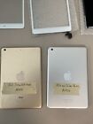 Lot of 2 Apple iPad Mini , Mini 3 16GB Gold Wi-Fi - Cracked Mini 1 16GB Silver