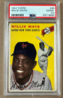 1954 Topps Baseball #90 Willie Mays PSA 2.5 graded card Giants