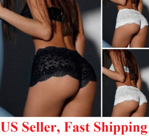 US Womens Lace Panties Shorts Lingerie sexy hot French Knickers Underwear