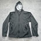 The North Face DryVent Jacket Mens Large Hooded Black Zip Long Sleeve Hiking