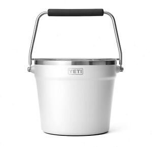 YETI Rambler Beverage Bucket, Double-Wall Vacuum Insulated Ice Bucket with Lid,