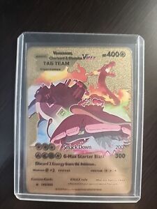 Charizard Venusaur Blastoise Gold Metal Pokémon Card Collectible/Gift/Display
