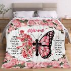 Soft Blanket,Sofa Blanket,Lightweight Travel Blanket,flower Butterfly Mom Blanke