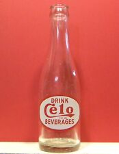 New ListingCelo Beverages 7 Fluid Ounces Old ACL Soda Pop Bottle Sauk City Wisconsin SB574