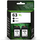 2PK 63XL Black Ink Cartridge For HP Envy 4520 4520 Officejet 3830 4650 5220 5258