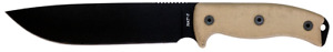 Ontario Knives RAT-7 Fixed Blade Knife 8668 1075 Carbon Steel Tan Micarta