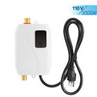 Electric Tankless Water Heater Instant Hot Shower Kitchen Heater 110V 3000W Rgu