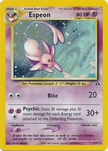 Espeon - Neo Discovery Unlimited-- Heavily Played Holofoil-EN