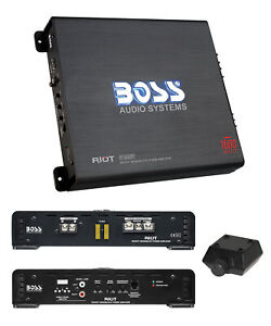 BOSS Audio Systems R1600M Riot Series Car Audio Subwoofer Amplifier