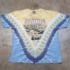 Liquid Blue Led Zeppelin Houses Of The Holy Tie Dye Vintage Y2K Band T-shirt XL