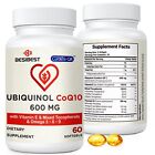 Ubiquinol CoQ10-600mg-Softgel, Active Coq10 Ubiquinol Supplement with Vitamin...