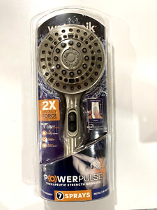 Waterpik 7-Mode Powerpulse Hand Held Shower, Brushed Nickel, VOT-669E