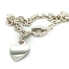 Tiffany & Co Return To Tiffany Heart Tag Toggle Necklace In Silver MSRP $875