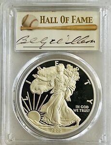 2020-W PROOF SILVER EAGLE PCGS-PR70 Billy Williams Signed CONGRATULATIONS SET