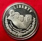 1991 Mt. Rushmore - Giant Silver Round - 12.1 Toz. - .999 Silver - Proof