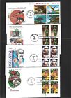 US FDC FIRST DAY COVERS  COLLECTION  PLATE BLOCK   LOT OF 16  ALL NO ADDRESS