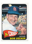 bob uecker 1965 topps baseball card #519 cardinals ex/nm cond