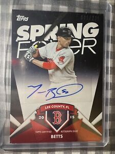 2015 Topps Mookie Betts Spring Fever /225 Auto
