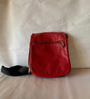 Travelon Crossbody Purse Organizer Bag Travel Adjustable Strap Front Flap Red