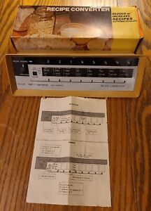 Recipe Converter With Box & Instructions Kitchen Cooking Portion Vintage Item.