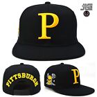 Pittsburgh Classic New Leader P Skull head Baseball Black Snapback Hat Cap