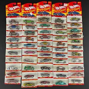 HUGE LOT of (53) Sealed HOT WHEELS CLASSICS Series 1-3 Diecast RED LINES MOC