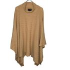 Terry Lewis Womens Wool Angora Rubbed Poncho Sweater 2X