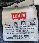 Vintage Levis 501-0660 Black Denim Jeans Made In USA Size 31x32
