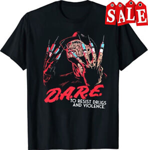 Freddy Krueger Dare Horror Movie 2020 Halloween T-Shirt Black S-5XL NB8897