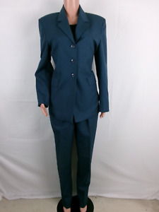 James Stone 3-Button Jacket/Pleated Pants 2-Pc Suit       SIZE: 10       BLUE